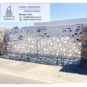 Buy cheap SUDALU Customized Pattern Laser Cut Decoration Aluminum Panel Fence/ Gate Metal Perforated Panel from wholesalers