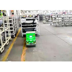 Buy cheap 2 Tons Loading Unidirectional Tugger AGV Cart For Washing Machine Line Long Working Time from wholesalers