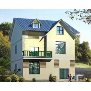 Q355B Q235B Steel Structure Housing Windproof Lightweight Steel Frame Villa