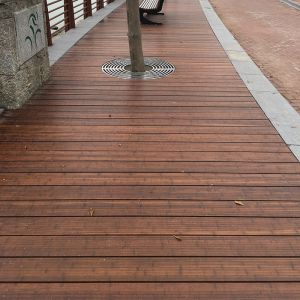 Buy cheap Eco-Friendly Anti-Corrosion Bamboo Plastic Composite Decking with Flat Surface Design from wholesalers