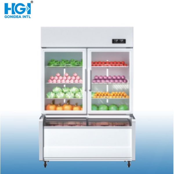 Commercial Refrigerator Vertical Beverage Hotpot Showcase Hcd-2000t