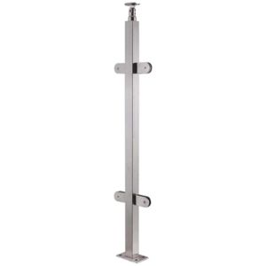 Pipe Brushed Polished Stair Handrail Post Balustrades Railing Pillar Stainless