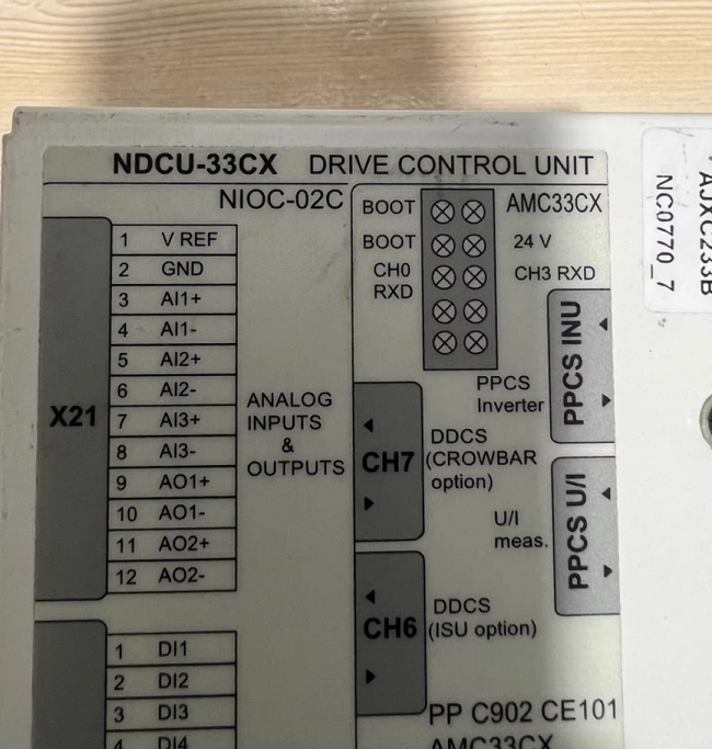 NDCU-33CX ABB Control and communication unit Distributed control system
