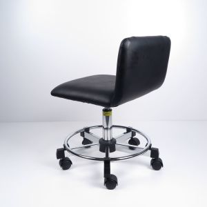 PU Leather Ergonomic ESD Cleanroom Chairs Backrest Connected With Seat