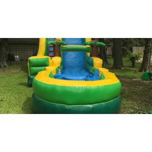 Buy cheap Tarpaulin Inflatable Pvc Palm Tree Screamer Water Slide from wholesalers