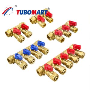 Buy cheap Multiple Outlets 1/2 Inch Brass Pex Manifold 150 Psi With High Temperature Resistance from wholesalers