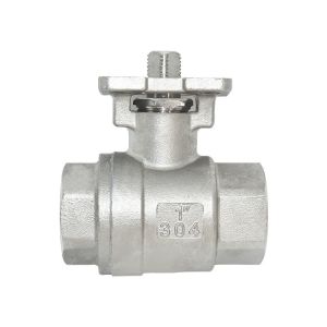 Buy cheap Full Bore DN15 2PC Threaded Ball Valve with High Platform and Straight Through Type from wholesalers