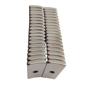 Buy cheap Arc Shape Magnet for Motor Customized Size High Temperature Neodymium With Countersunk Hole from wholesalers