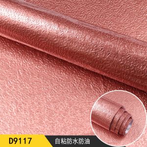 Buy cheap Waterproof Backsplash Stickers 2m x 3m Rolls Modern Design Style Smoke-Proof Function Customized Aluminum Foil Wallpaper from wholesalers