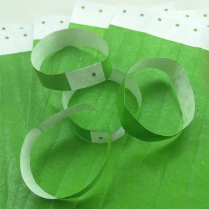 Buy cheap Water Resistant Tyvek Dupont Wristbands For Events Barcode Variety Of Colors Paper Event Bracelets from wholesalers