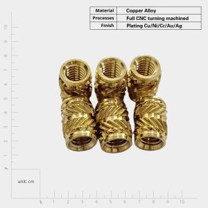 Quality M2 M3 M4 M5 M6 M8 Brass Threaded Insert Nut Knurled Inserts Nut for CNC Turning Heat Staking for sale Buy cheap M2 M3 M4 M5 M6 M8 Brass Threaded Insert Nut Knurled Inserts Nut for CNC Turning Heat Staking product