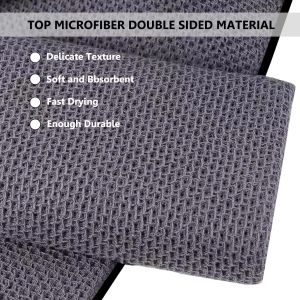 Customized Embroidery Logo Clip Convenient Hook Loop Waffle Microfiebr Golf