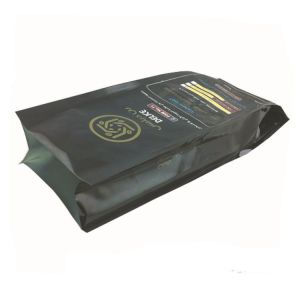 Buy cheap Custom Printing Plastic Pouches Packaging , Black Coffee Bean Packaging Pouch from wholesalers