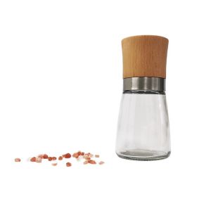 Wooden 132mm 206g 170ml Salt And Pepper Spice Grinder Mill