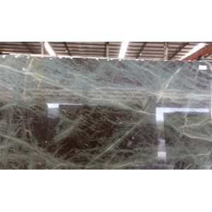 Buy cheap Wholesale Polished Forest Snow Granite Slabs Luxury Stone Snowing Forest Green Granite from wholesalers