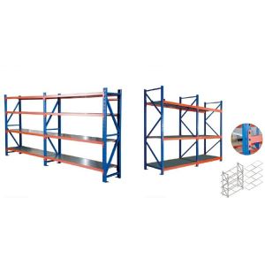 Buy cheap Blue And Orange Industrial Warehouse Storage Racks Vertical Adjustable Pallet Racking System from wholesalers