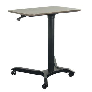 Buy cheap Custom Mechanical Sit Standing Desk with 680mm Pneumatic Height Adjustment and Wheels from wholesalers