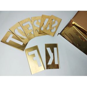 Buy cheap Custom Adjustable Brass Interlocking Stencil Letter And Figure from wholesalers