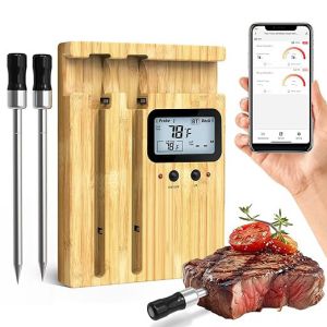 Long Range 165ft Tuya App Remote Smart Bbq Cooking Thermometer Bluetooth 5.0