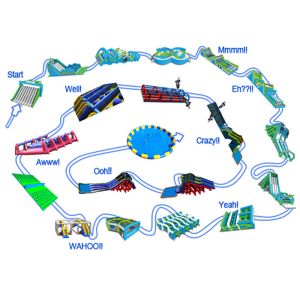 Buy cheap Fire - Proof Inflatable 5k Obstacle Course With 2 Years Warranty from wholesalers