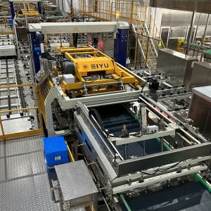 Automatic Juice Drinking Water Packing Machine Loading And Unloading Cage System
