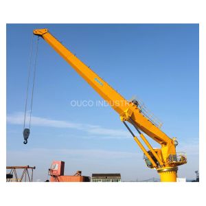 Buy cheap 25t 20m Marine Cranes Stiff Boom With Rolled Steel Pedestal from wholesalers