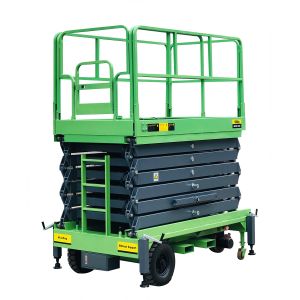 Buy cheap 12M Mobile Scissor Lift With Pulling Device from wholesalers