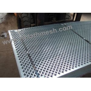 1mm Thinkness Perforated Metal Mesh , Carbon Steel / Stainless Steel Perforated