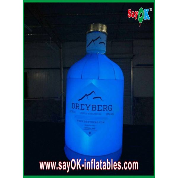 Buy cheap Blue Inflatable Wine Bottle Inflatable Lighting Decoration For Advertising from wholesalers