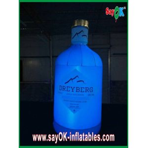 Buy cheap Blue Inflatable Wine Bottle Inflatable Lighting Decoration For Advertising from wholesalers