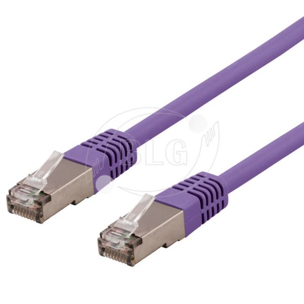 Customized Shielded Patch Cable RJ45 Male Plugs Cat6 FTP Lead 6.6FT BC / CCA Conductor