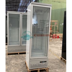 400L upright soft drink beverage display cooler freezing showcase chiller for