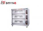 Buy cheap Three Decks Commercial Gas Bread Ovens , Economic Gas Power Commercial Bread Baking Oven from wholesalers