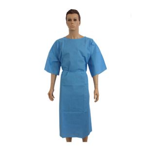 Buy cheap Sleeveless Disposable Protective Gown Clinic Physical Hospital Patient Uniform from wholesalers