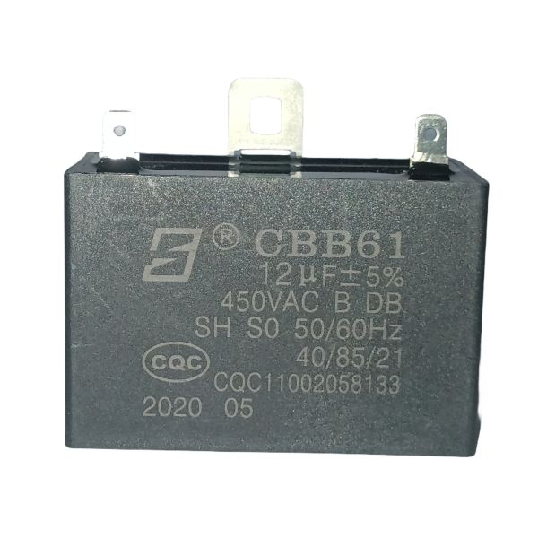 Buy cheap CBB61 AC Starting Film Capacitor B-Calss Single Phase Capacitor 450V 12UF Straight Lug from wholesalers