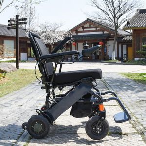 Buy cheap Lightweight Electric Foldable Wheelchair With Lithium 100KG Load from wholesalers
