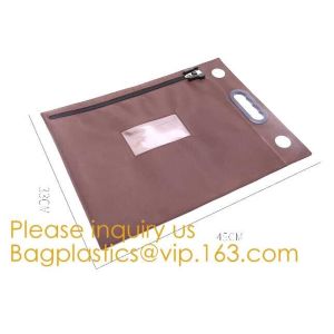 Locking Bank Bag Canvas with Hard Handles Black,Promotional Customized Nylon