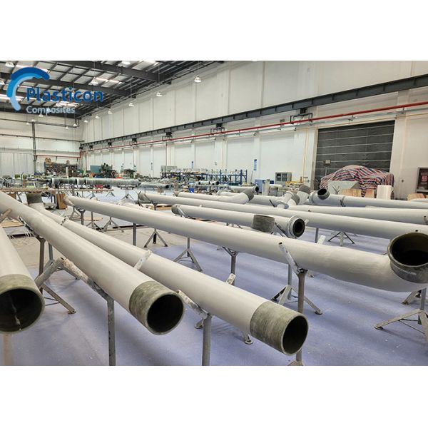 Buy cheap Filament Winding FRP Pipe 2.5mm Glass Reinforced Pipe Corrosion Resistance from wholesalers