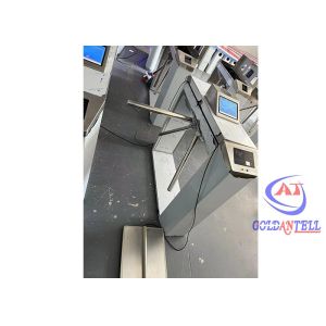 Electronic Attendance System ESD Gate Stainless Steel Revolving Tripod Turnstile