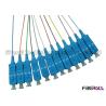 Buy cheap 12 Colors Pigtail Fiber Optic Cable Set , SC Pigtail Single Mode High Return Loss from wholesalers