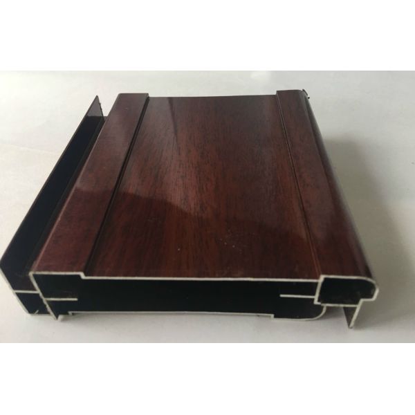 No Cracking Wood Finish Aluminium Profiles , Easy To Install