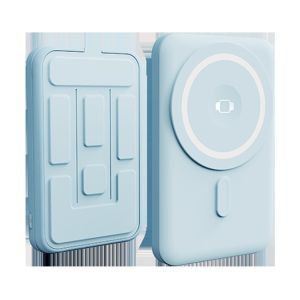 Buy cheap Newest Portable 5000Mah Ultra Slim Wireless Battery Phone Charger Metal Power Bank With Led Display Magnetic Power Bank from wholesalers