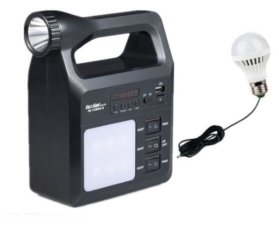 Quality 3W solar powered energy solar home system yellow color with radio speaker mobile charging with lithium battery for sale