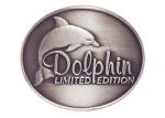 Buy cheap Customized Antique Silver Plating Curved Dolphin Badge, Pewter Souvenir Badges for Mug from wholesalers