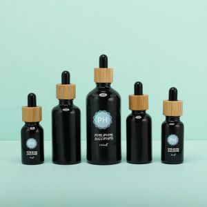 Buy cheap Round 5ml Bamboo Black Essential Oil Dropper Bottle from wholesalers