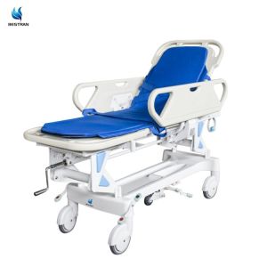 Buy cheap Adjustable Stretcher Trolley For Patients Hospital Gurney With Locking Wheels IV Pole from wholesalers