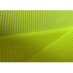 Buy cheap Plain Yellow Fluorescent Mesh Fabric 100% Polyester For Traffic Safety Vest from wholesalers