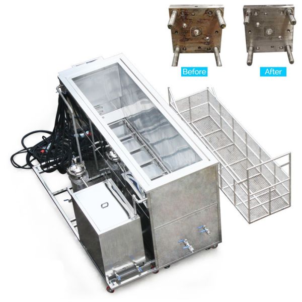 Quality 2 Tank Ultrasonic Cleaning Equipment 266L , Injection Mold Cleaning Machine for sale