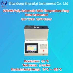 Buy cheap SH3498 Automatic Wide Temperature Drop Point Instrument ASTM D2265 from wholesalers