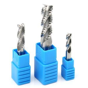 Buy cheap Ripple Roughing End Mill Aluminium Three Blade Uncoated Cnc Metal from wholesalers